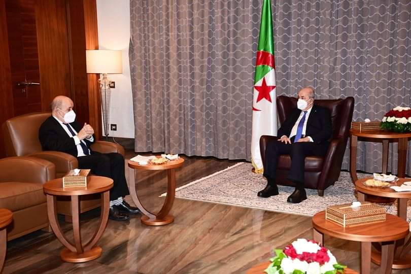 Algérie/France : Le président Tebboune reçoit le MAE français Jean-Yves Le Drian