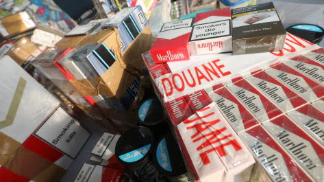 lors d une saisie de tabac et de cigarettes par la douane francaise en mars 2018 archives photo le dl fabrice anterion 1644490967