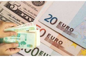 Cotation euro/dollar sur le marché officiel