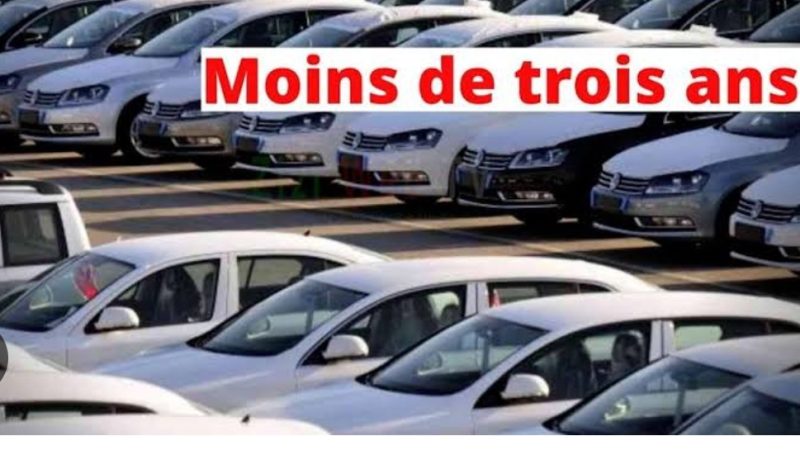 Importation des véhicules de moins de 3 ans