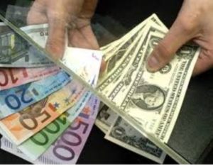 Cotation euro/dollar sur le marché officiel