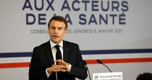 Santé 2023:les voeux d'Emmanuel Macron aux acteurs de la santé