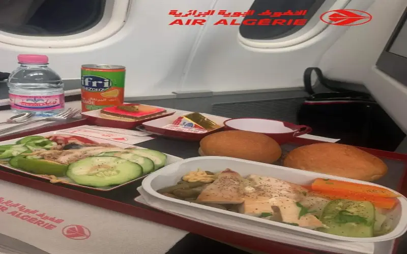 Repas en avion Air Algérie