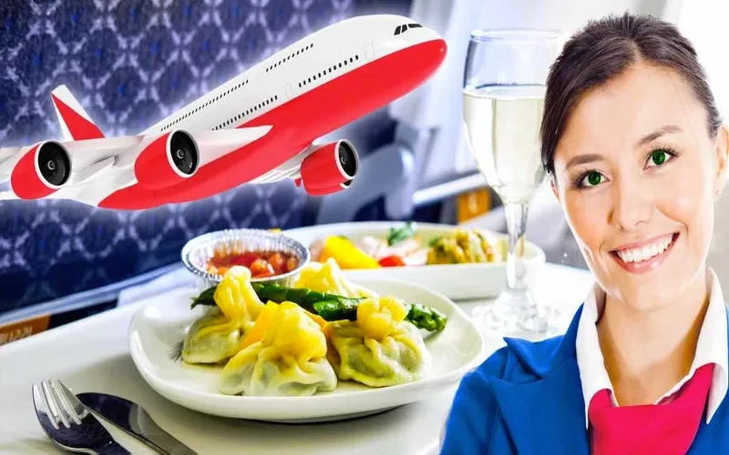 Repas dans l'avion- astuce pourquoi avoir de la nourriture gratuite selon une hôtesse de l'air