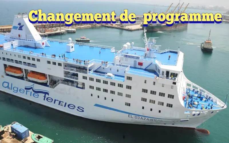 Traversées maritimes: Algérie Ferries annonce des changements pour son programme