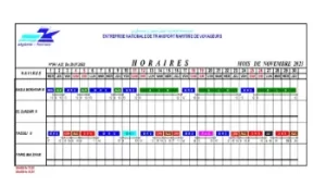 Programme de mois de novembre 